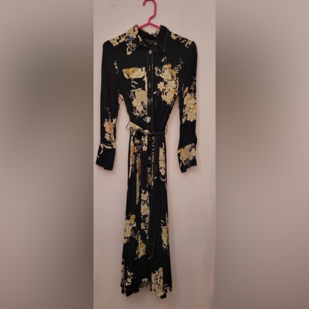 Massimo Dutti  Floral Bottom Down Dress